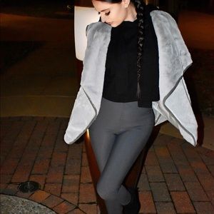 Grey- Fur Vest